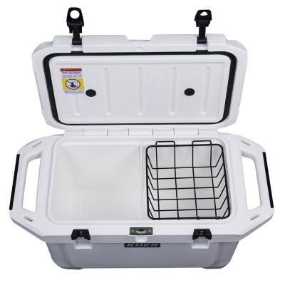 China Waterproof Competitive Hard Plastic Ice Chest Camping Cooler Box 45L for sale