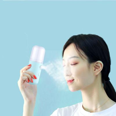 China Mini Portable Pocket Handy Negative Ion Face Vapor Face Steamer Nano Facial Mist DEEP CLEANING Sprayer for sale