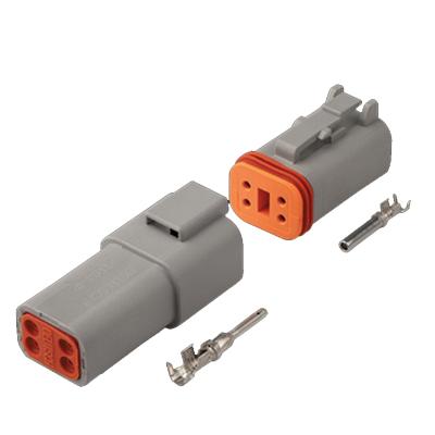 China DT06-4S DT04-4P Waterproof Automotive Electrical 4 Pin Connector German Male Female Socket for sale