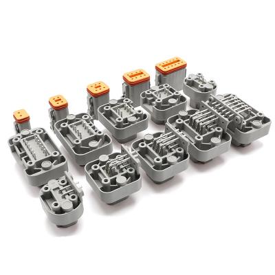 China Automotive DT15-2P DT13-2P 2 4 6 8 12 Pin Deutsch DT Automotive Waterproof Electrical Male Female Connectors With Pins For Auto Engine for sale