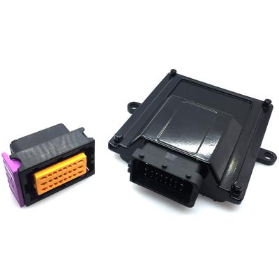 China Waterproof Automotive PCB Enclosure 24Pin ECU Automotive Electronic Aluminum Box for sale