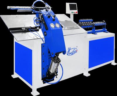 China Building Material Shops HWASHI Automatic 2D Wire Bending And Butt Welding Machine, Steel Wire Ring Production Line for sale