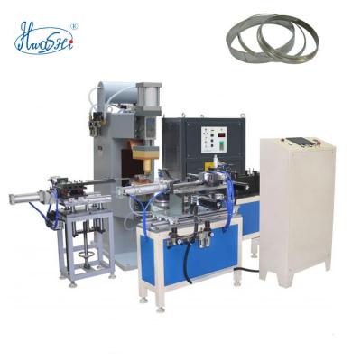 China Machinery repairs workshop Hwashi Inox stainless steel spot welding machine for glass cover steel belt, full automation can be achieved for sale