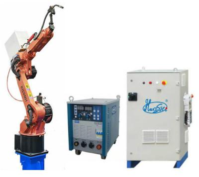 China 6/8/10/20/50KG Hwashi six and four axis industrial welding robot with positioner robot welding, controller operation is easy to understand for sale