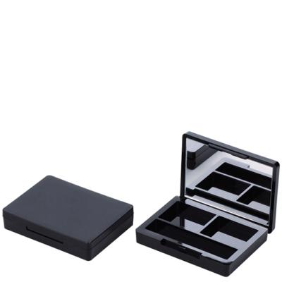 China Wholesaler Two Colors Cosmetic Eyebshadow Cosmetic Case With Mirror for sale