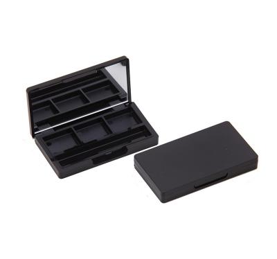 China Cosmetic Most Popular 3 Colors Makeup Rectangle Eyeshadow Packaging Eyeshadow Case for sale