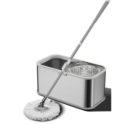 China 360 Spin Mop Home Cleaning System Stocked Floor Cleaning Spinning Mop With Bucket for sale