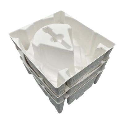 China Inner Packaging Custom Use White Pulp Dry Pressed Biodegradable Paper Backing for sale