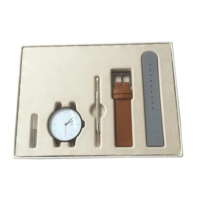 China Biodegradable Molded Bamboo Pulp Tray Watch Paper Inner Packing Inner Packaging for sale