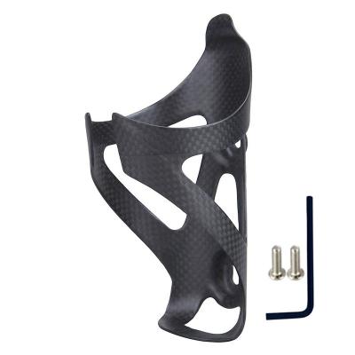 China Super Lightweight Carbon Fiber Bicycle Bike Bottle Holder Cage Rack With Installation Tools for sale