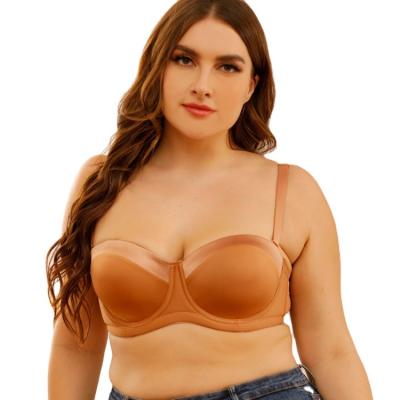 China New D cup bra 2022 strapless bra big size thin bra underwear women's breathable plus underwire underwire bra for sale