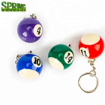 China Promotion business gifts billiards ball key chain /snook BAL key chain /gift ball key chain for sale