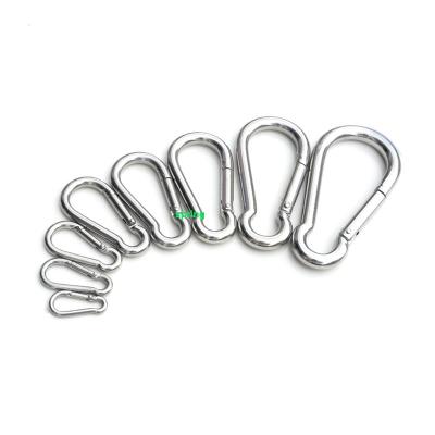 China Heavy Duty Quality Safety Iron Snap Carabiner Hook Stainless Steel Carabiner Buckle Clip for sale