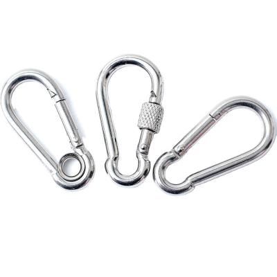 China Heavy Industry Heavy Duty Metal Carabiner Hook, Stainless Steel Material Heavy Duty Snap Hook Carabiner Climbing Hooks for sale