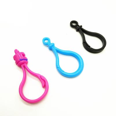 China Snap Hook Retail Industry Display Hanger Bulb Hook Large Pegboard J-Hook Plastic Buckles Carabiner for Toy Holder Garment Accessories for sale