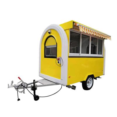 China Vegetable Processing Factory Hot Selling Customized FRP Multifunctional One Year Warranty Food Van Truck For Coffee for sale