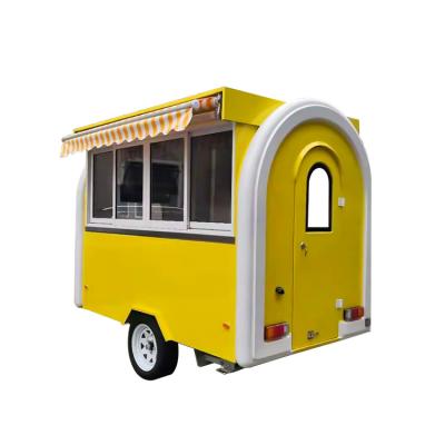 China One Year Multifunctional Vegetable Processing Plant Factory Outlet Low Price Guarantee FRP Food Truck With Seating For Fried Chicken for sale