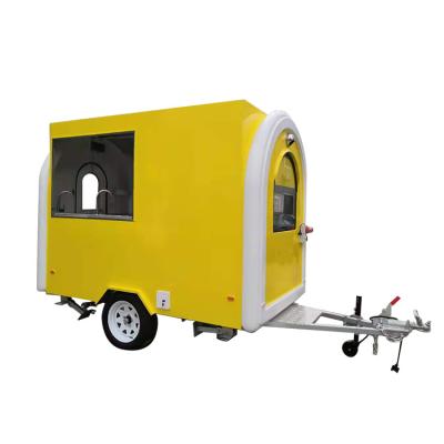 China Factory wholesale high quality multifunctional one year warranty vegetable processing FRP trailers mobile food for BBQ for sale