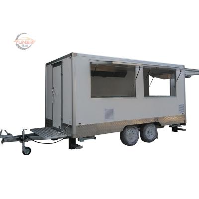 China Vegetable Processing Plant New List Customized Multifunctional FRP Square Food Trucks En Conduit For All Kinds Of Food Catering for sale