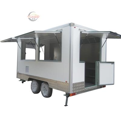 China High Quality Multifunctional Vegetable Processing Plant FRP Plant Outlet Square Food Truck USA For Fried Chicken for sale