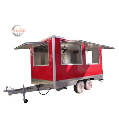 China Vegetable Processing Plant List New Customized Multifunctional FRP Square Ice Cream Food Truck For All Kinds Of Food Catering for sale