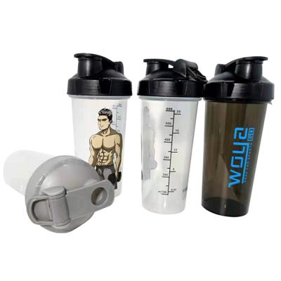 China Sustainable Luxury Creative Custom Water Sports Plastic Gym Protes Shaker Bottles for sale