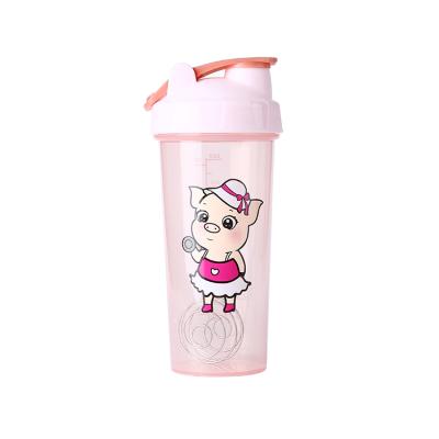 China Wholesale Custom Logo Design Sport Gym Shaker Bottle Plastic Cute Protein Viable for sale