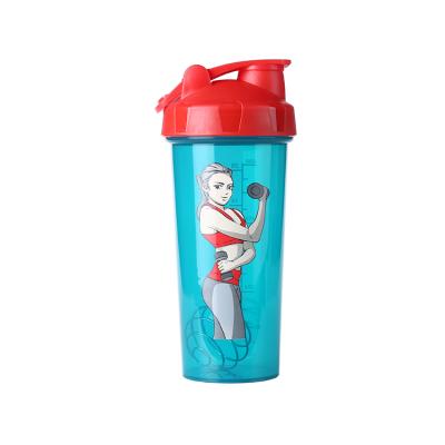 China Custom Logo Sport Protein Design Viable Personalized Plastic Water Bottle Shakers for sale