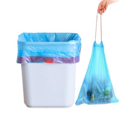 China BIODEGRADABLE Custom Household Eco - Friendly Portable Garbage Bag With Degradable String Plastic Bag for sale