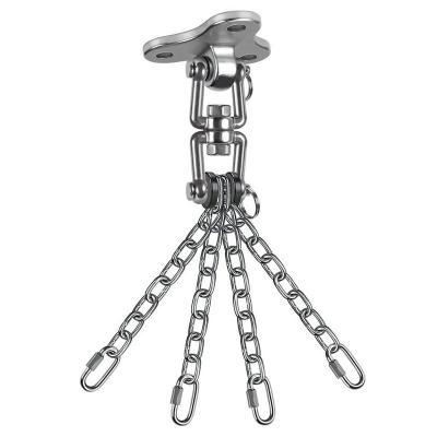 China Retail Industry Stainless Steel Sandbag Hanger Frames Heavy Bag Wall Mount 360 Swing Swivel+180 Punching Bag for sale