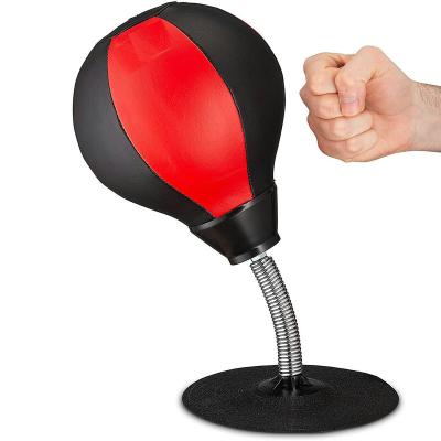 China Eco-Friendly Stress Buster Desktop Punching Ball Air Inflatable Boxing Speed ​​Sandbag Boxing Ball for sale