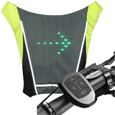 China High Price Cheap Adjustable Night Running Visibility Reflector Increasing Bicycle Safety Recycling LED Riding Reflective Vest for sale