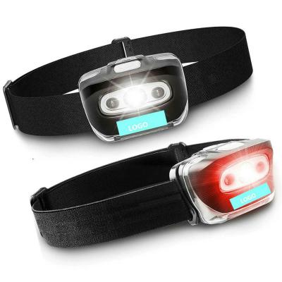 China Convenient LED Head Lamp - Pack of 2 Outdoor Flashlight Headlamps with Adjustable Headband for Adults and Kids - Essential Hiking and Camping Gear for sale