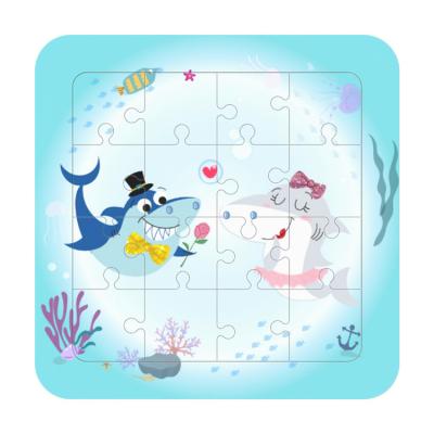 China Toy Jigsaw Puzzle Educational Custom Size and Shape of Cartoon Fun Ocean World Children's Toy for sale