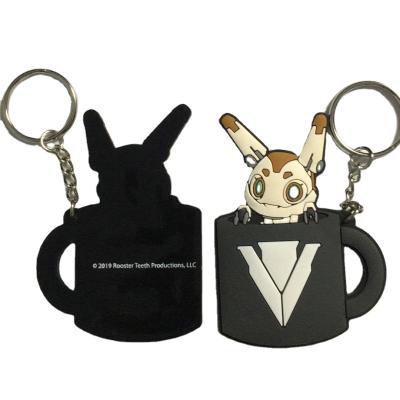 China 2021 Newest Custom Cute Plastic Key Chain Small Protective Soft Key Chain for sale