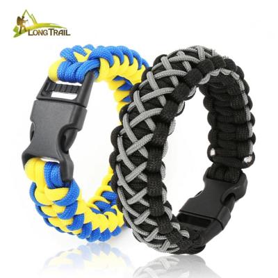 China Custom Style Bengku Stores Carry Cord Fire Starter Paracord Kit Regular Survival Parcord Bracelet for sale