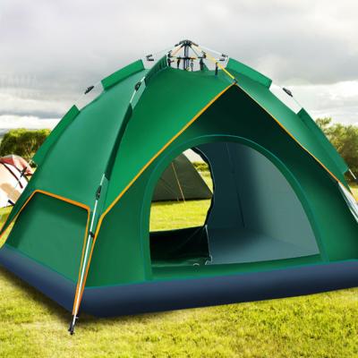 China Automatic Travel Rod Tent Outdoor Large Sports Bengku Portable Large Family Shower Tarp Camping Camp Tents for sale