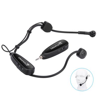 China KIMAFUN Retractable Wireless Headband Headset Microphone System KM-G100-B For Teacher Speaker for sale