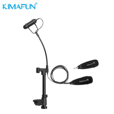 China Other KIMAFUN KM-G150-2 Professional Radio Musical Instrument Condenser Microphone Guitar Microphone for Amplifier Mixer Perform for sale