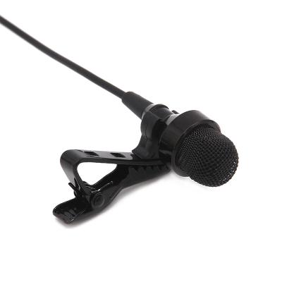 China Mini Lapel Clip Light Cable Unidirectional Microphone For Phone for sale