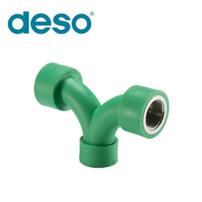 China Water Pipe System Deso PPR Fitting Y type female ppr pipe fittings tee maker for sale