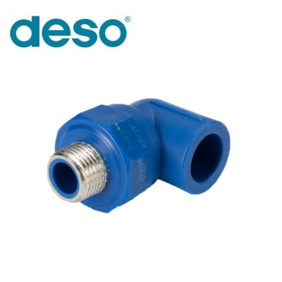 China High Quality Italian Type C 90 Thread Male Elbow Pipe Water Pipe Deso 1.0Mpa-2.5Mpa PPR System Fittings for sale