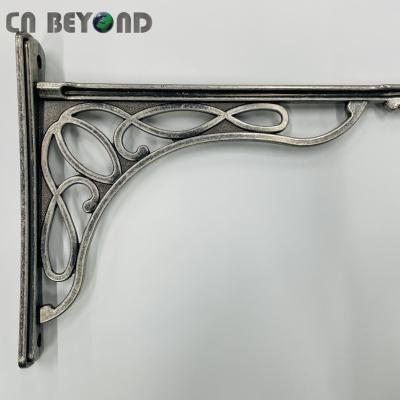 China Rust Resistant Victorian European Gray Wall Hanging Shelf Bracket For Plants Holding for sale