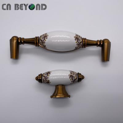 China Durable Vintage Rustic Ceramic Kitchen Bronze Drawer Pulls Hardware for sale