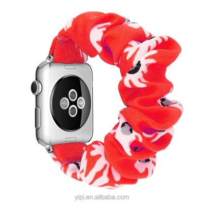 China Scrunchie Watchbands Elastic Watch Band For Apple Watch Band Series 7 6 5 4 38mm 40mm 42mm 44mm For iwatch Strap 45/41mm 38/40/41 mm for sale