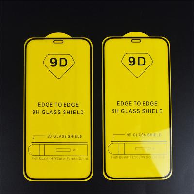 China 9D Mobile Phone Tempered Glass Screen Protector Film For iPhone 11 12 13 pro XR max XS max 8 7 plus cell phone accessories for sale