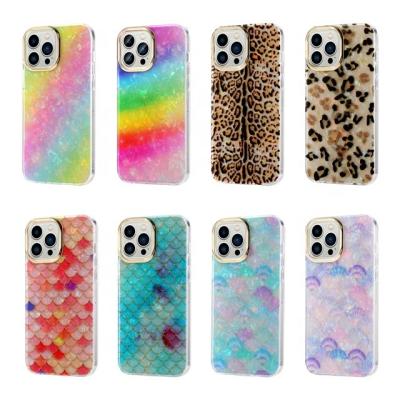 China Rainbow Shockproof Shell Pattern Phone Cases For iPhone XR 12 Max 13 Fashion Cell Phone Cover Support Customized Design Pro for sale