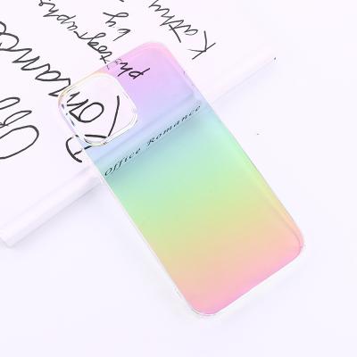 China Shockproof Clear Hologram Cover Device For iPhone 11 12 13 pro X max XS max 8 7 plus Cell Phone Accessories Back Cases for sale