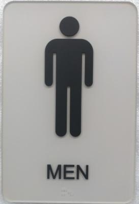 China Double Faced Adhesive ADA Restroom Signs ,1/8