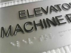 metallic ADA braille signs from GS Signs